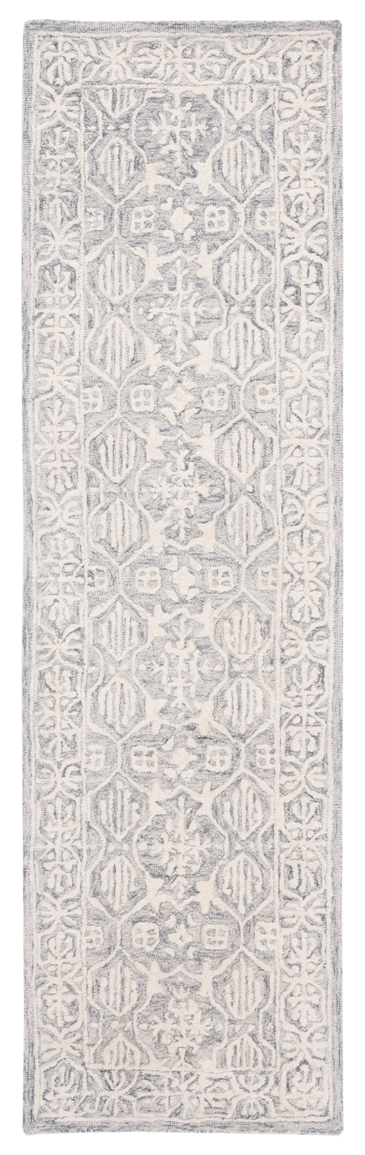 SAFAVIEH Metro Lorenzo Medallion Runner Rug, Grey/Ivory, 2'3" x 8'