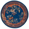 thumbnail image 1 of SAFAVIEH Metro Louise Floral Area Rug, Navy/Brown, 6' x 6' Round, 1 of 10