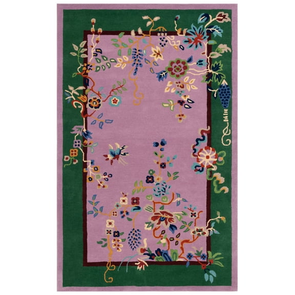 SAFAVIEH Metro Louise Floral Area Rug, Purple/Green, 3' x 5'