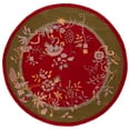 thumbnail image 1 of SAFAVIEH Metro Louise Floral Area Rug, Red/Green, 6' x 6' Round, 1 of 10