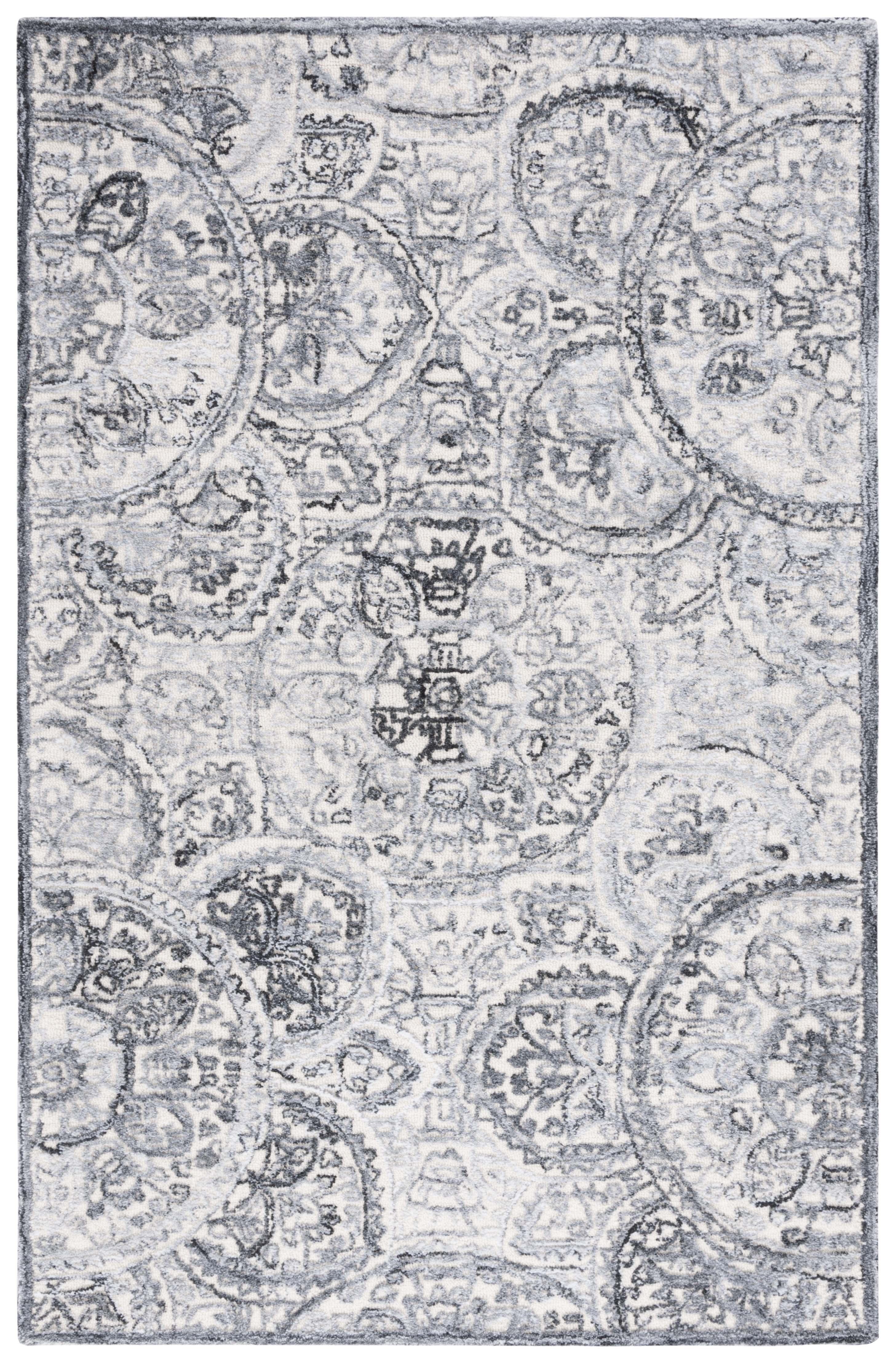 SAFAVIEH Metro Luvina Medallion Area Rug, Ivory/Grey, 8' x 10'