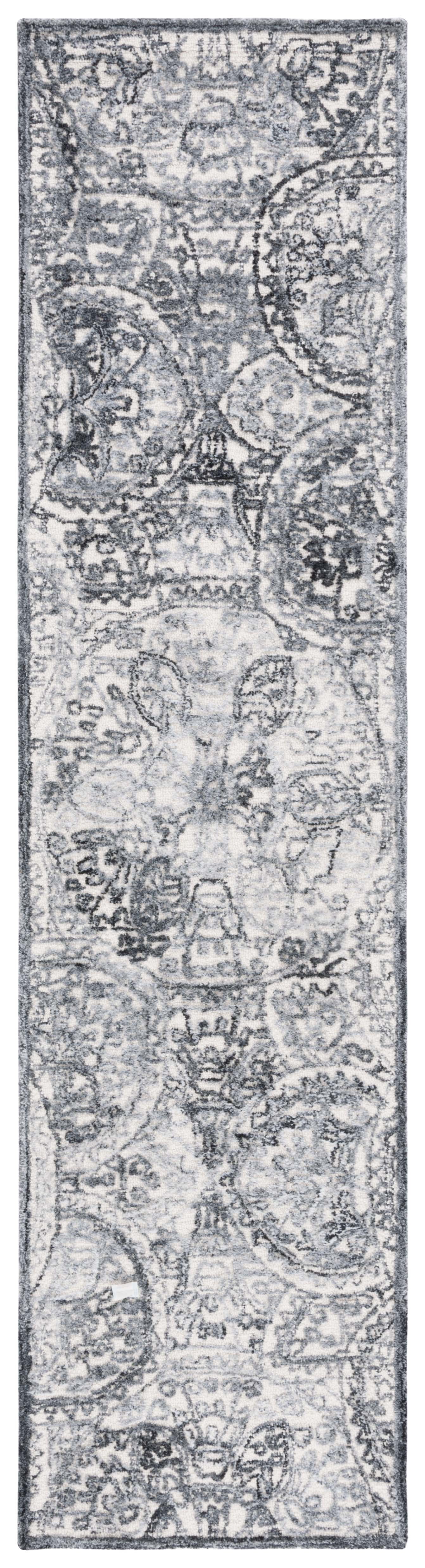SAFAVIEH Metro Luvina Medallion Runner Rug, Ivory/Grey, 2'3" x 9'