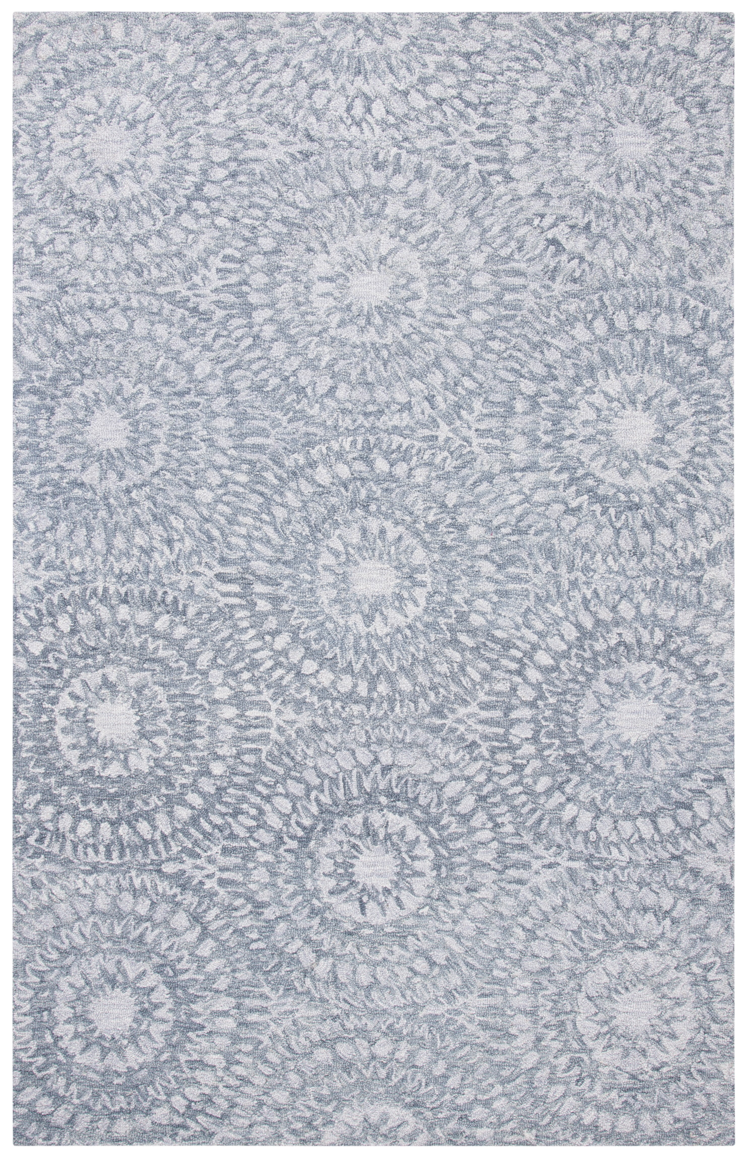 SAFAVIEH Metro Lynette Geometric Area Rug, Ivory/Dark Grey, 3' x 5'