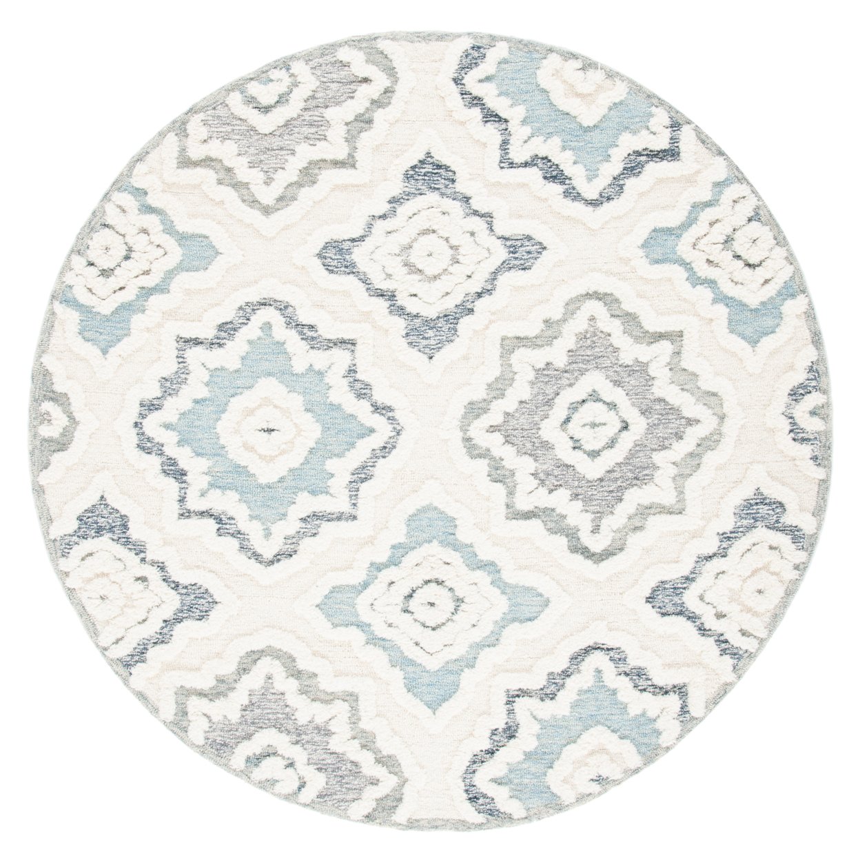 SAFAVIEH Metro MET111A Handmade Ivory / Light Blue Rug