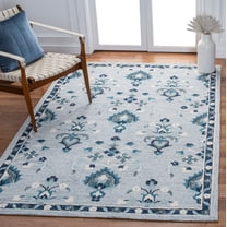 Safavieh Metro Leon Medallion Area Rug, Blue/Ivory, 5' x 8'