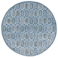 thumbnail image 1 of SAFAVIEH Metro Wichita Geometric Area Rug, Blue/Yellow, 6' x 6' Round, 1 of 11