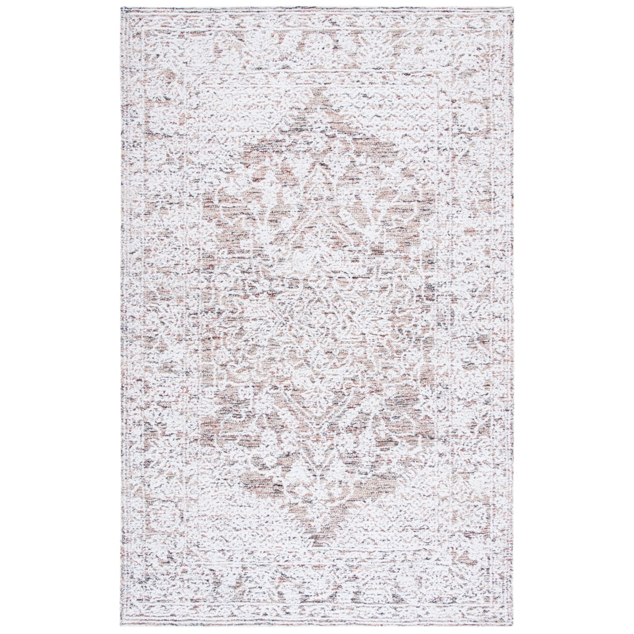 Ivory Elegance 59'' Hand-Tufted Wool and Cotton Area Rug