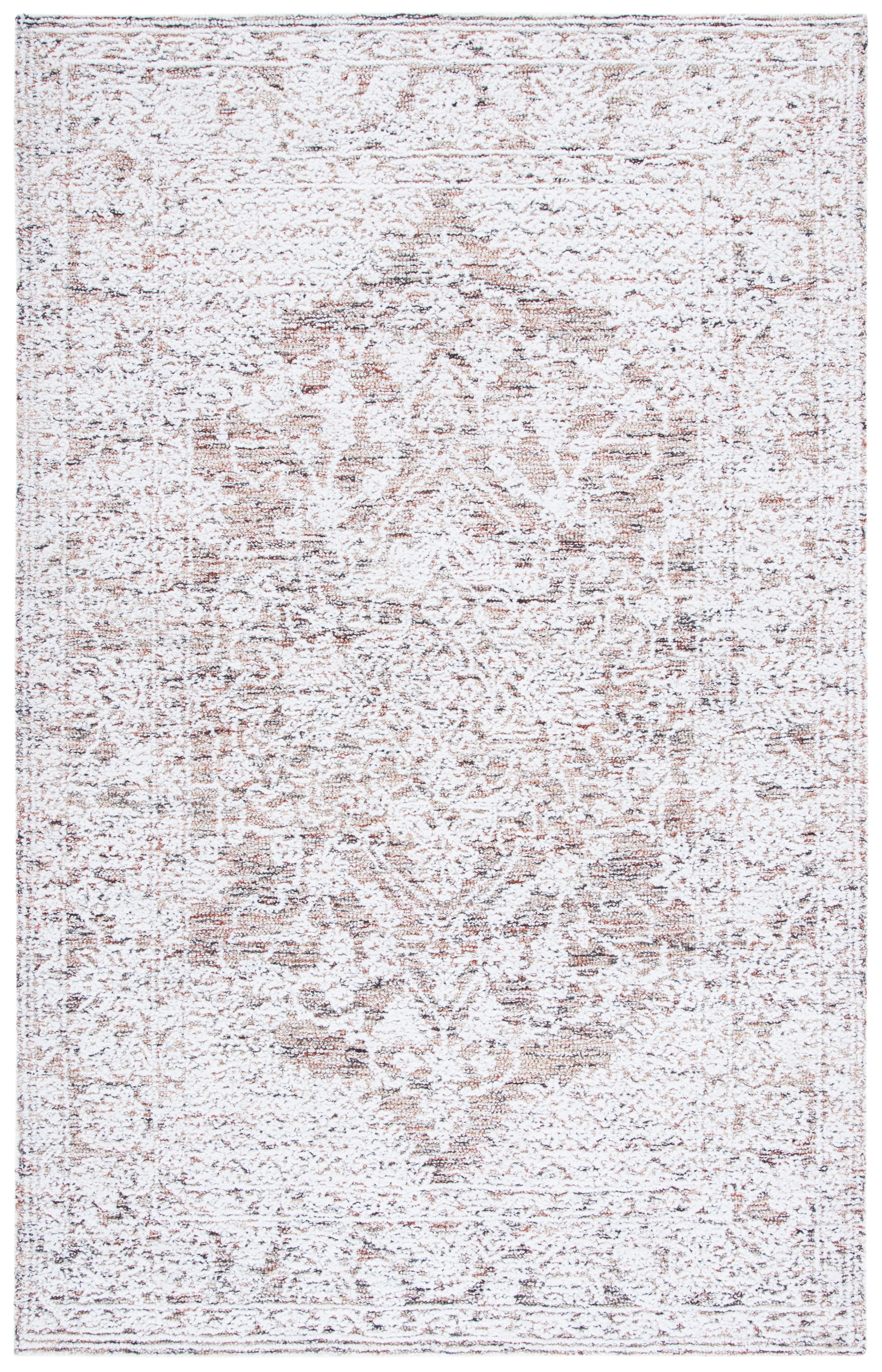 Ivory Elegance 59'' Hand-Tufted Wool and Cotton Area Rug