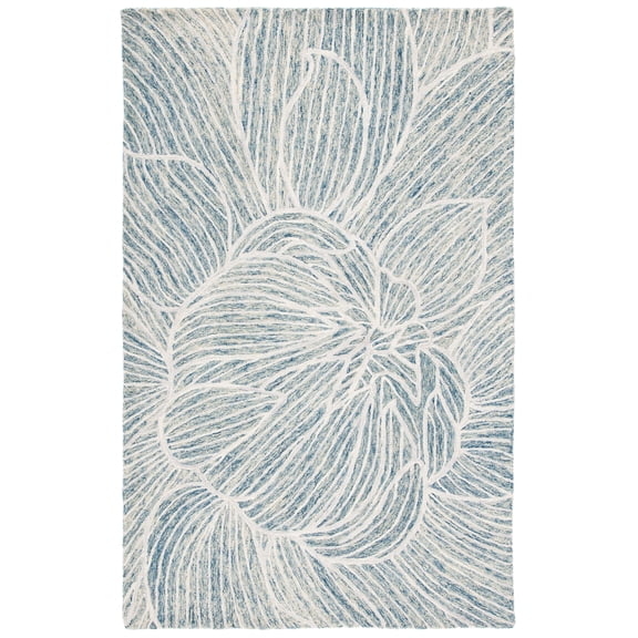 SAFAVIEH Metro Daragh Geometric Area Rug, Blue/Ivory, 5' x 8'