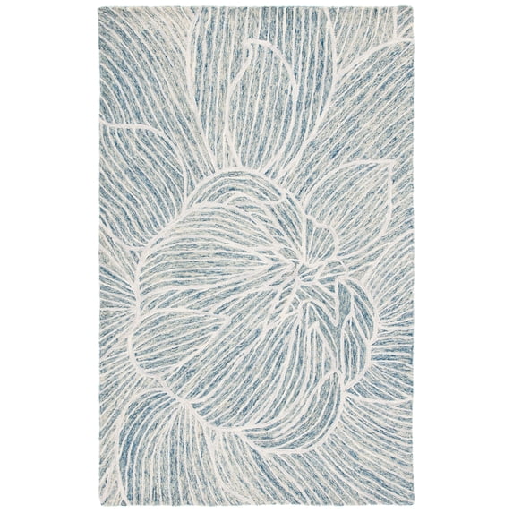 SAFAVIEH Metro Daragh Geometric Area Rug, Blue/Ivory, 5' x 8'