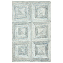 SAFAVIEH Metro Chodak Abstract Area Rug, Light Blue/Ivory, 5' x 8'