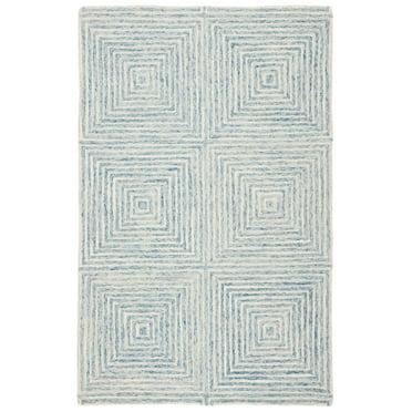 SAFAVIEH Metro Chodak Abstract Area Rug, Light Blue/Ivory, 5' x 8'
