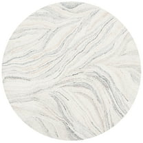 SAFAVIEH Metro Athens Abstract Area Rug, Ivory/Grey, 4' x 4' Round