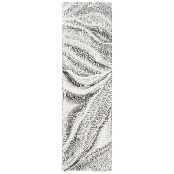 SAFAVIEH Metro MET505H Handmade Ivory / Dark Grey Rug
