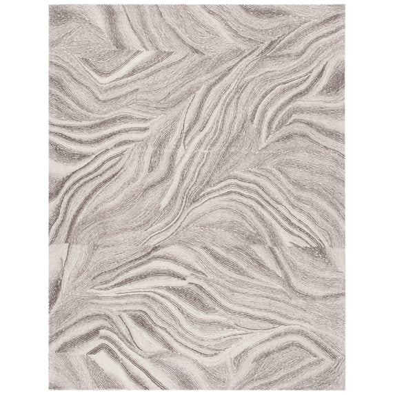 SAFAVIEH Metro MET505H Handmade Ivory / Dark Grey Rug