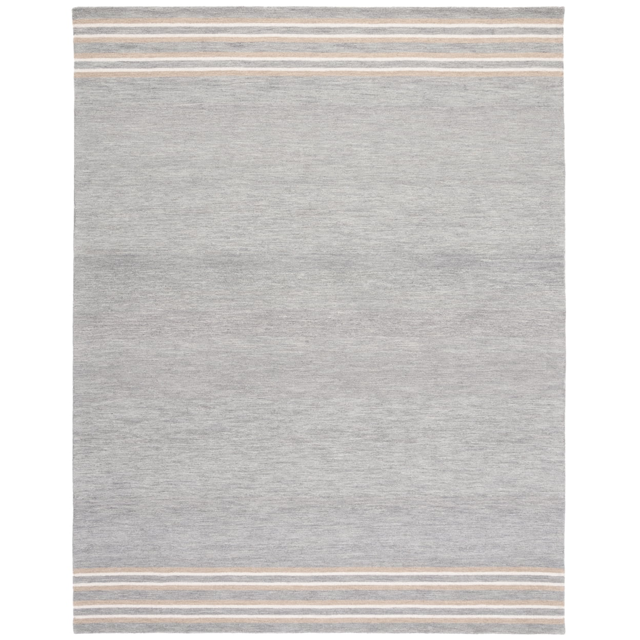 Gray Handmade Wool 8' x 10' Tufted Area Rug