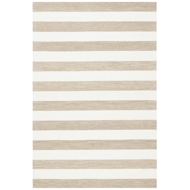 SAFAVIEH Metro Jonathon Striped Area Rug, Brown/Ivory, 3' x 5'