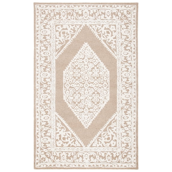 SAFAVIEH Metro MET706T Handmade Ivory / Brown Rug