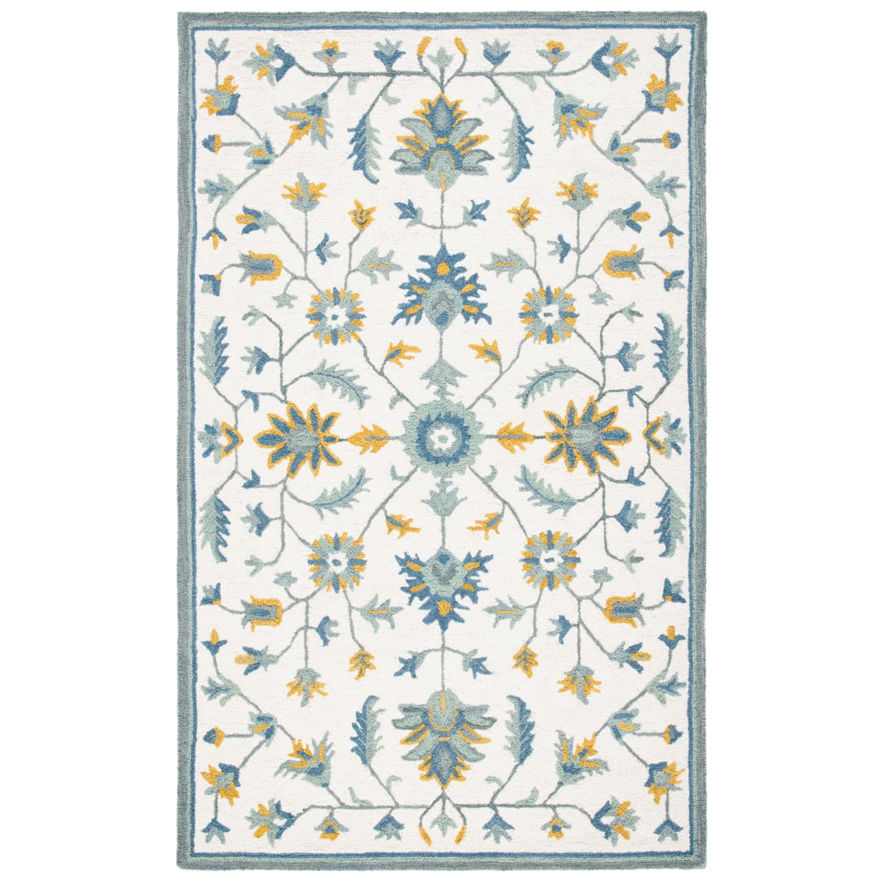 Ivory Elegance 8' x 10' Hand-Tufted Wool Area Rug