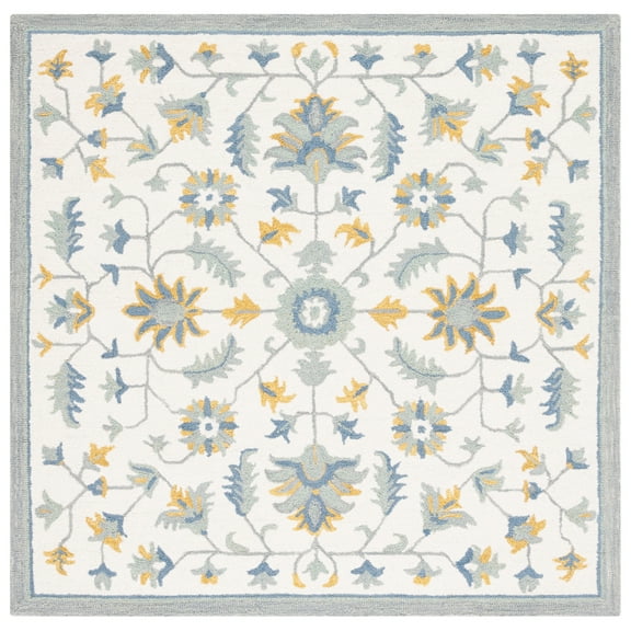 SAFAVIEH Metro MET707L Handmade Ivory / Blue Rug