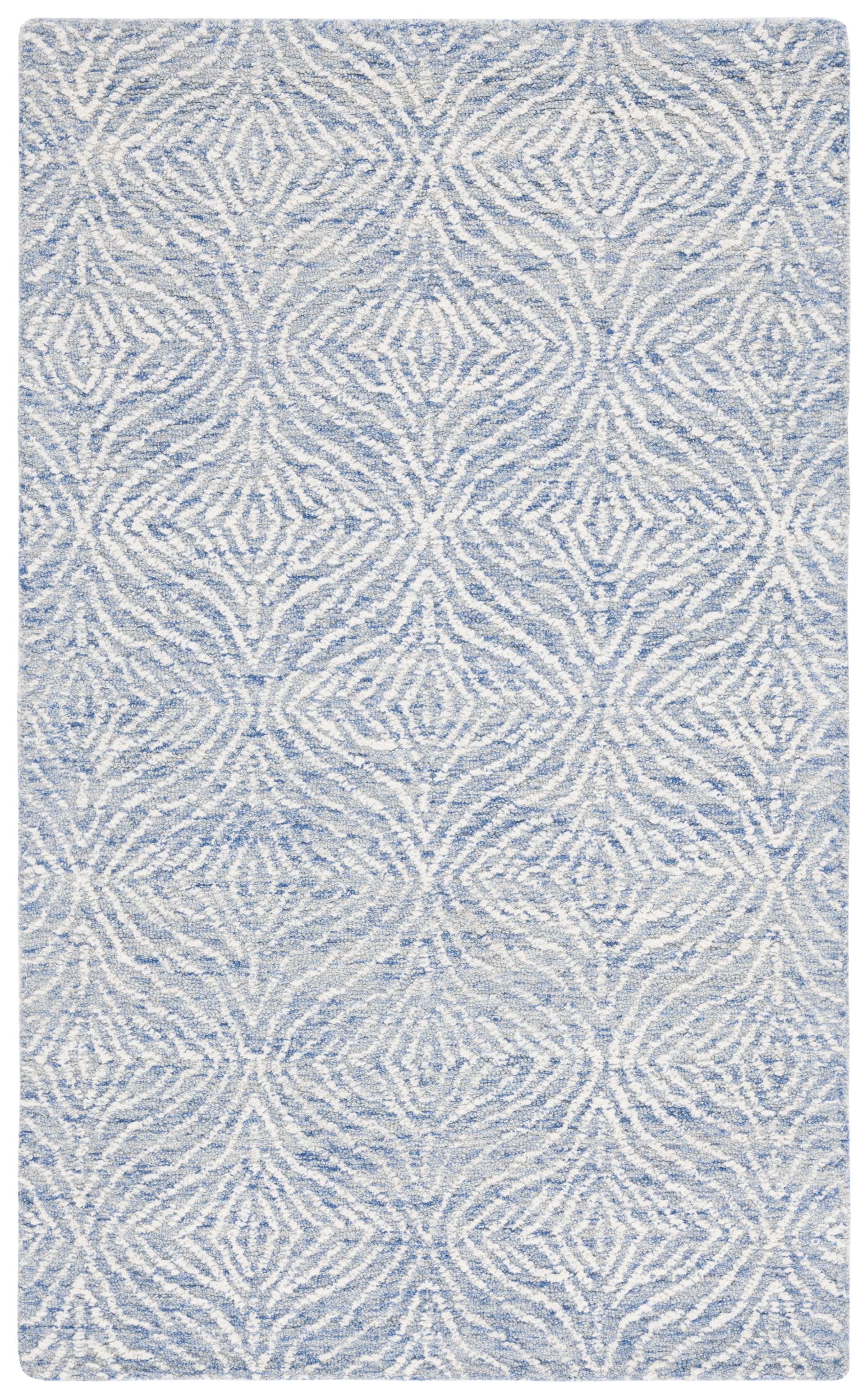 Ivory Hand-Tufted Wool Rectangular 4' x 6' Rug