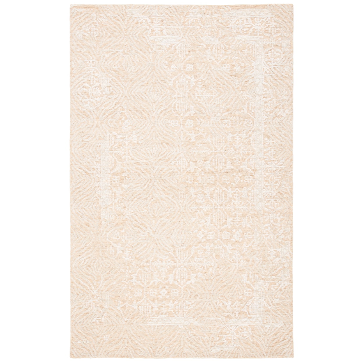 Ivory Hand-Tufted Wool 4' x 6' Area Rug