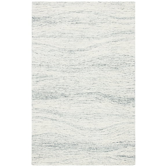 SAFAVIEH Metro Bridget Abstract Area Rug, Dark Grey/Ivory, 5' x 8'