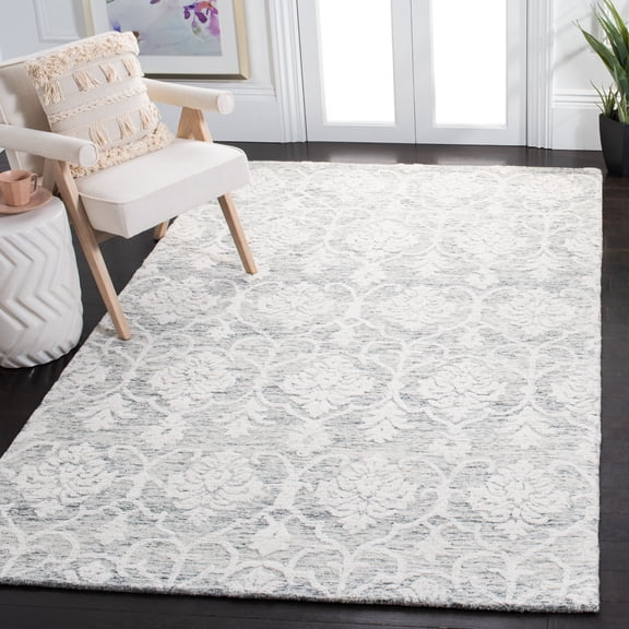 Safavieh Metro Sutton Medallion Area Rug, Dark Gray/Ivory, 5' x 8'