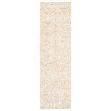 SAFAVIEH Braided Beuregard Solid Striped Area Rug, Gold/Ivory, 5' x 7 ...