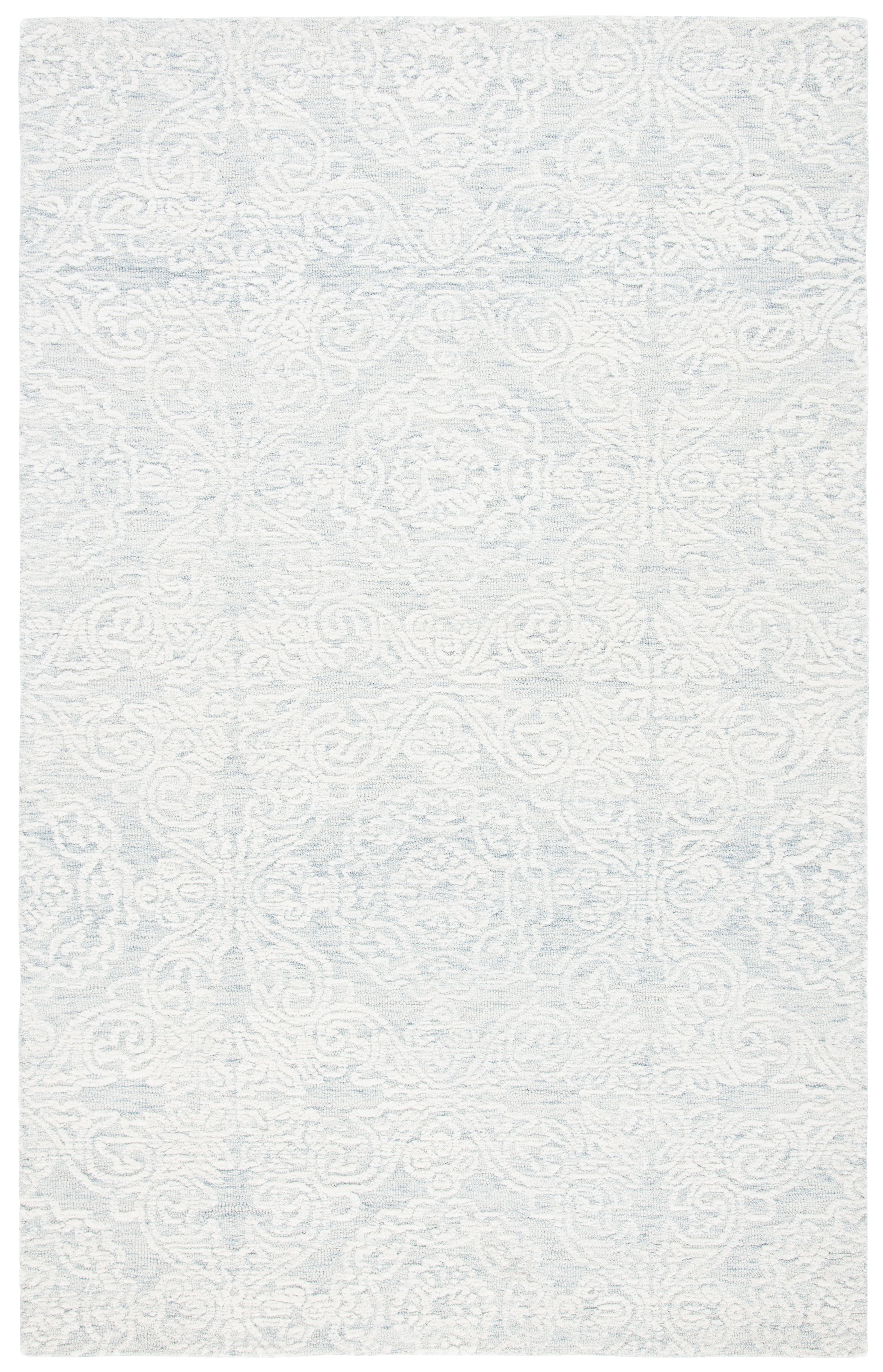 Ivory Hand-Tufted Wool 6' x 9' Rectangular Rug
