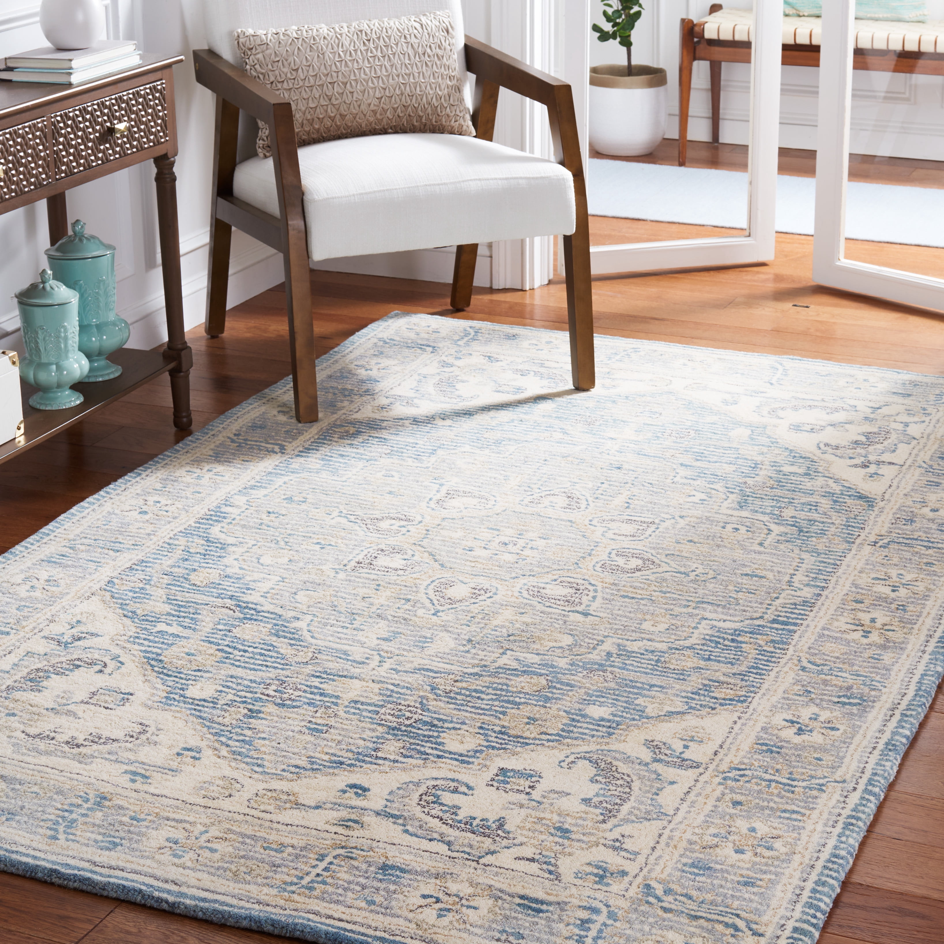 Safavieh Metro Marion Medallion Area Rug, Blue/Ivory, 3' x 5'