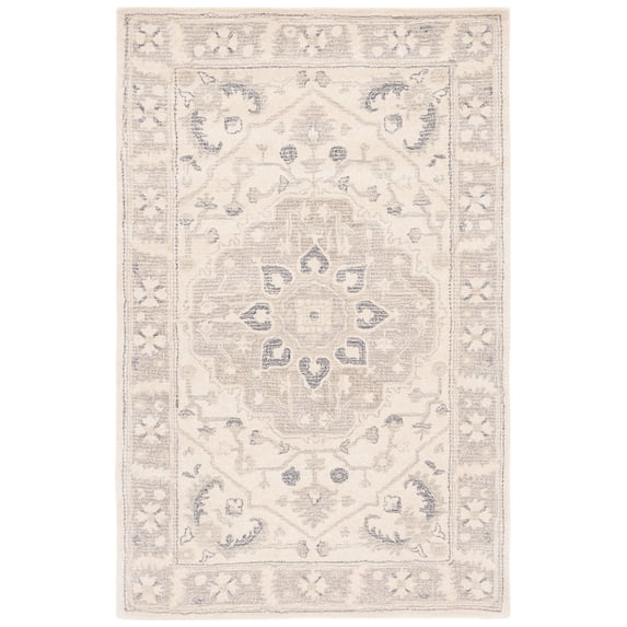 SAFAVIEH Metro Marion Medallion Area Rug, Ivory/Beige, 4' x 6'