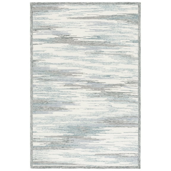 SAFAVIEH Metro Mark Abstract Area Rug, Ivory/Gray, 8' x 10'