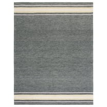 SAFAVIEH Metro May Striped Area Rug, Charcoal/Pink, 8' x 10'