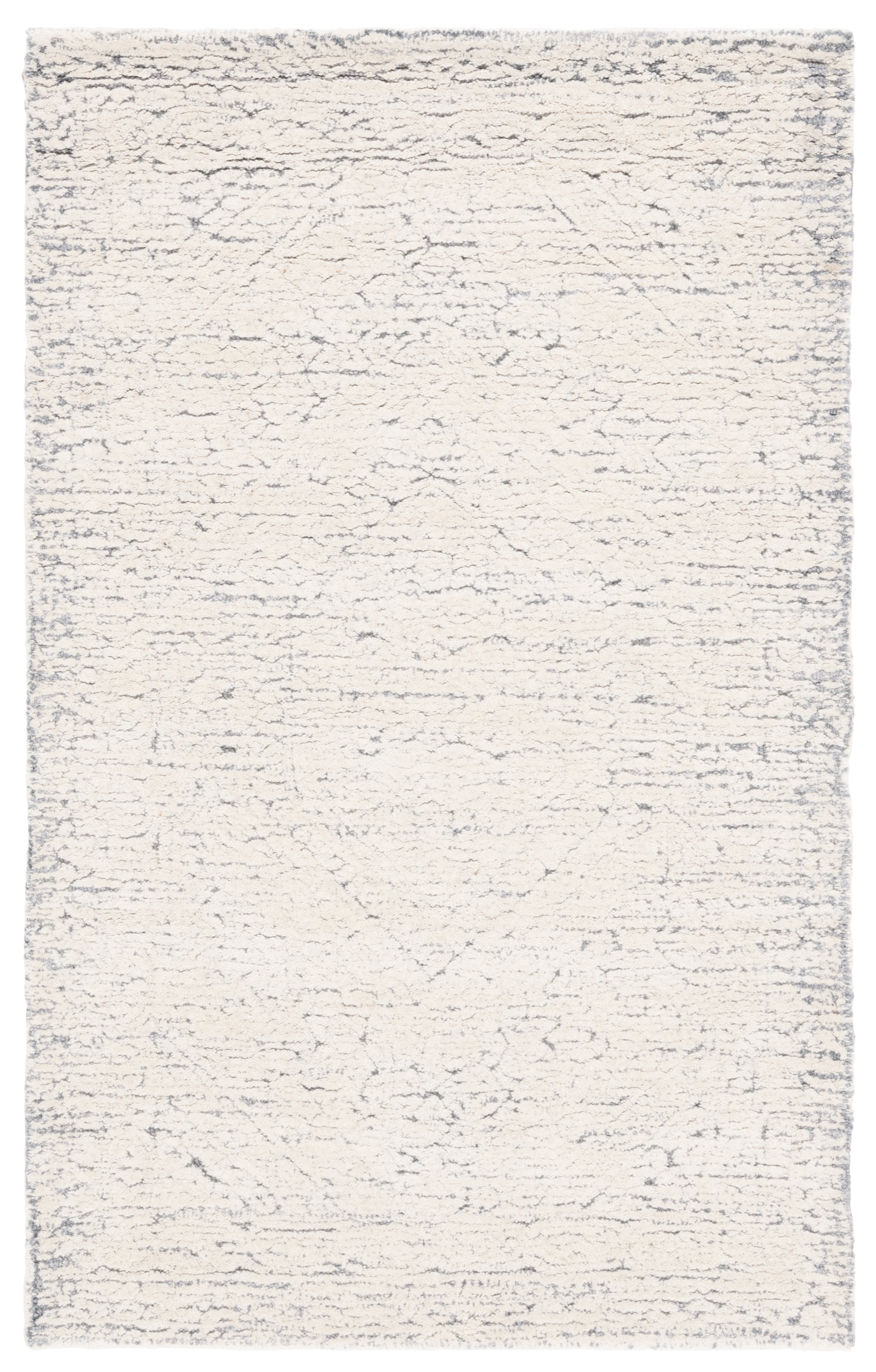 Ivory Hand-Tufted Wool 4' x 6' Rectangular Rug