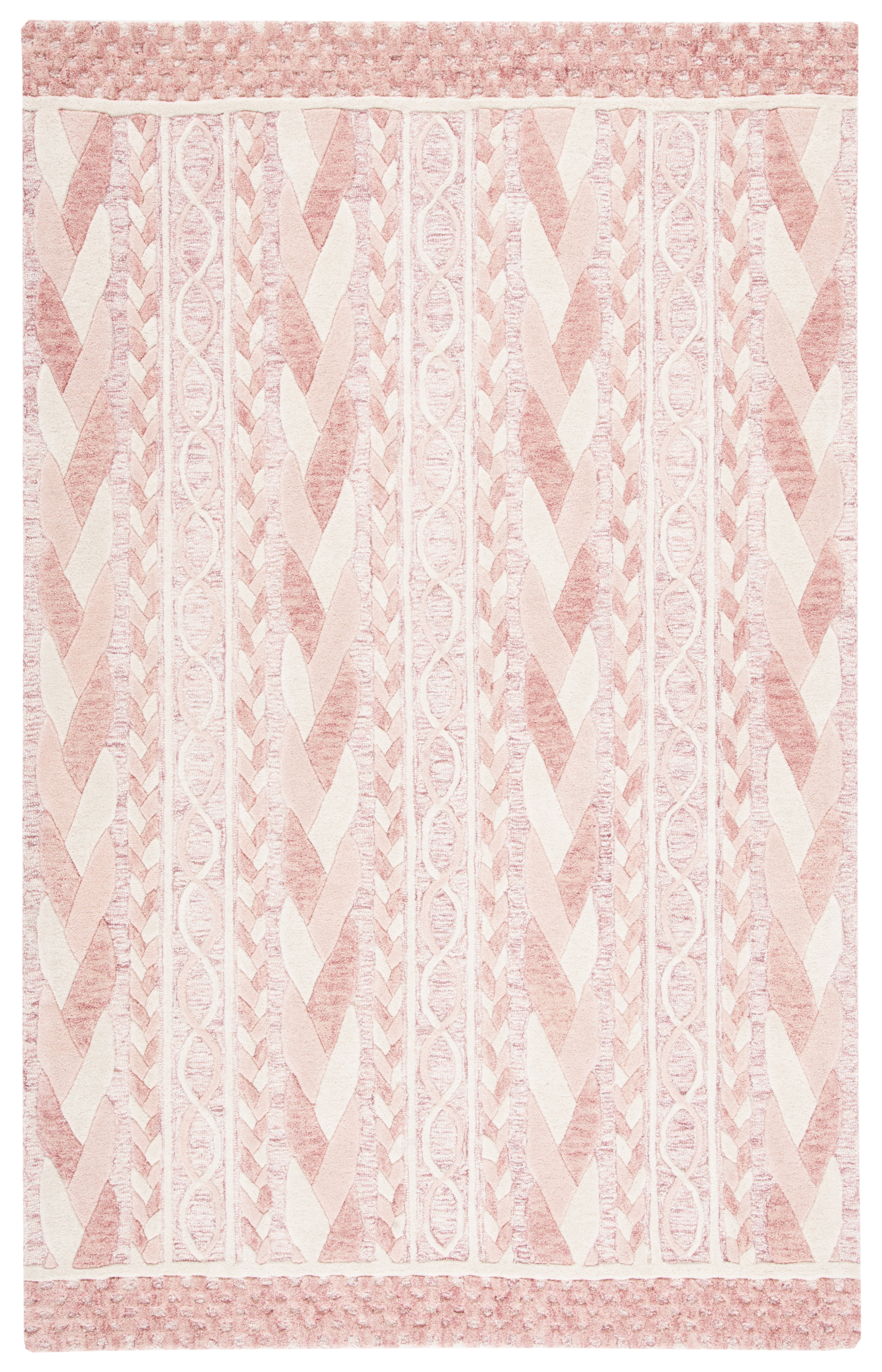 SAFAVIEH Metro Melody Geometric Area Rug, Pink/Ivory, 5' x 8' - Walmart.com
