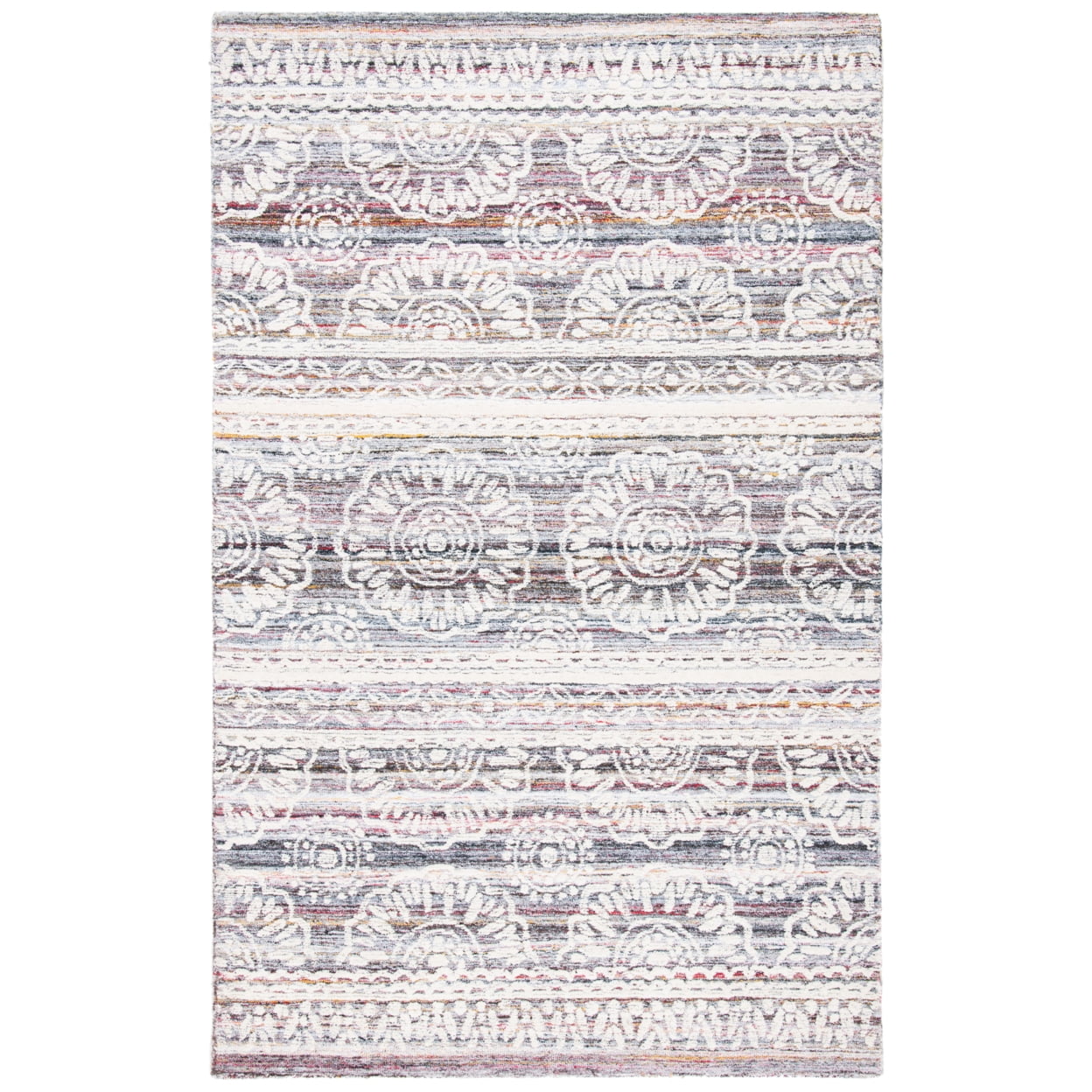 Ivory Elegance Hand-Tufted Wool Rectangular Area Rug