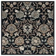 thumbnail image 1 of SAFAVIEH Metro Mike Floral Area Rug, Black/Beige, 6' x 6' Square, 1 of 8