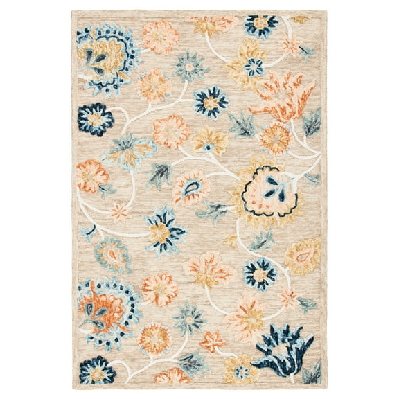 SAFAVIEH Metro Milford Floral Area Rug, Beige/Blue, 8' x 10'