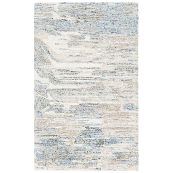 SAFAVIEH Metro Mirjana Distressed Area Rug, Ivory/Natural, 4' x 6'