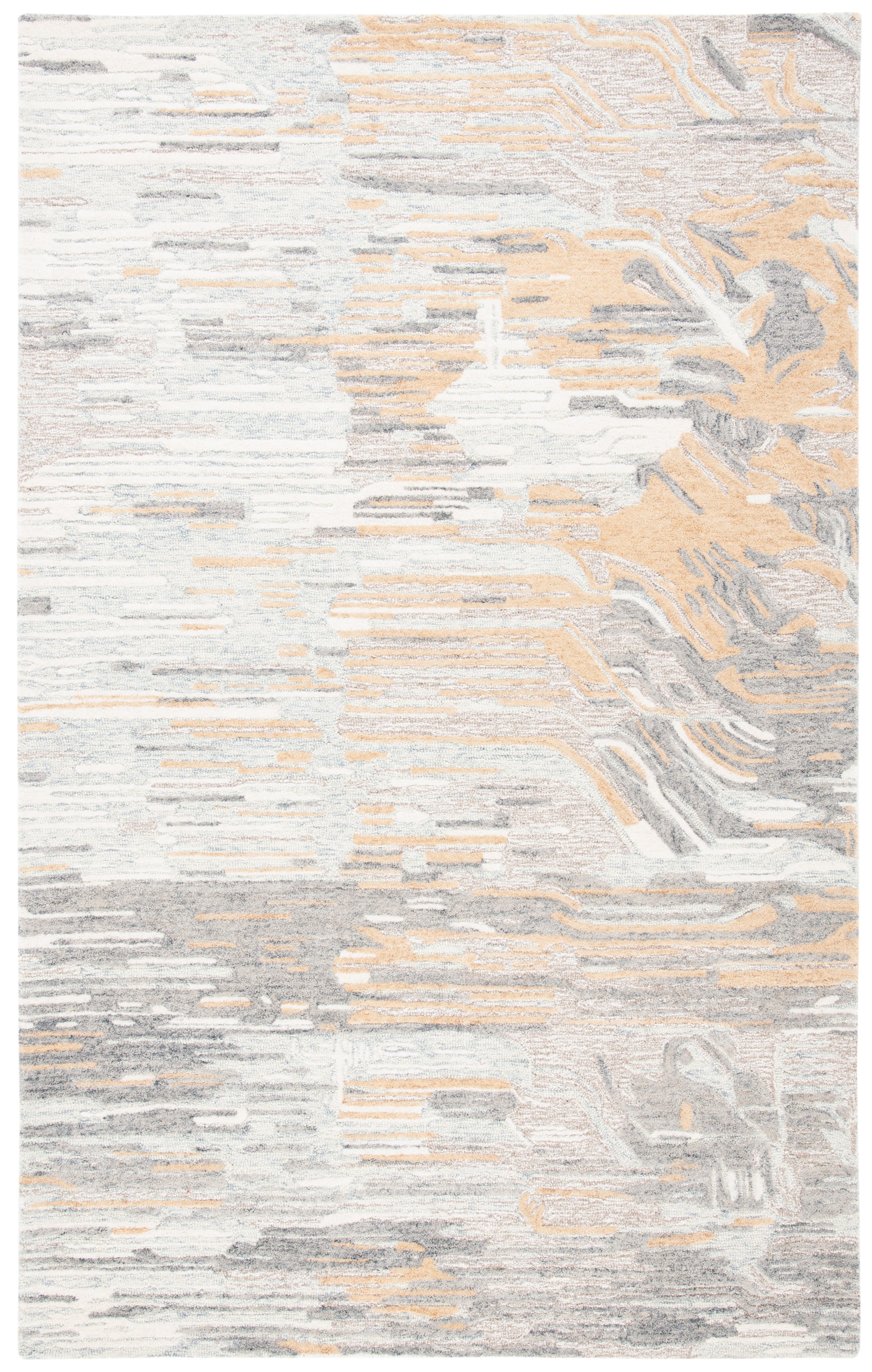 SAFAVIEH Metro Mirjana Distressed Area Rug, Natural/Gold, 5' x 8'