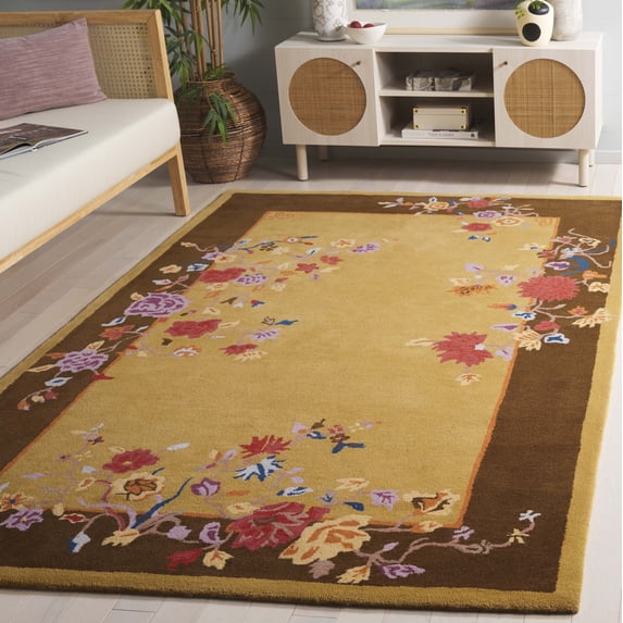 Safavieh Metro Nixon Floral Area Rug, Gold/Brown, 5' x 8'