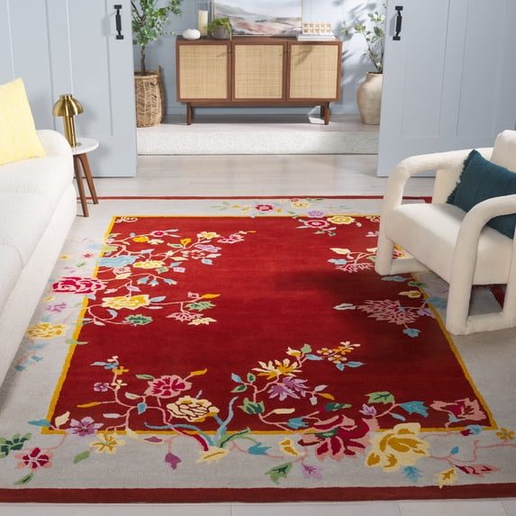 Safavieh Metro Nixon Floral Area Rug, Rust/Beige, 8' x 10'