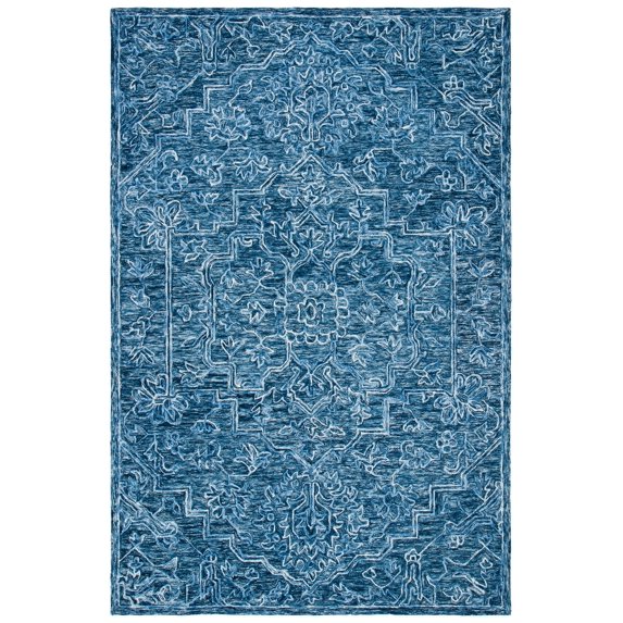 SAFAVIEH Metro Ognena Medallion Area Rug, Blue, 4' x 6'