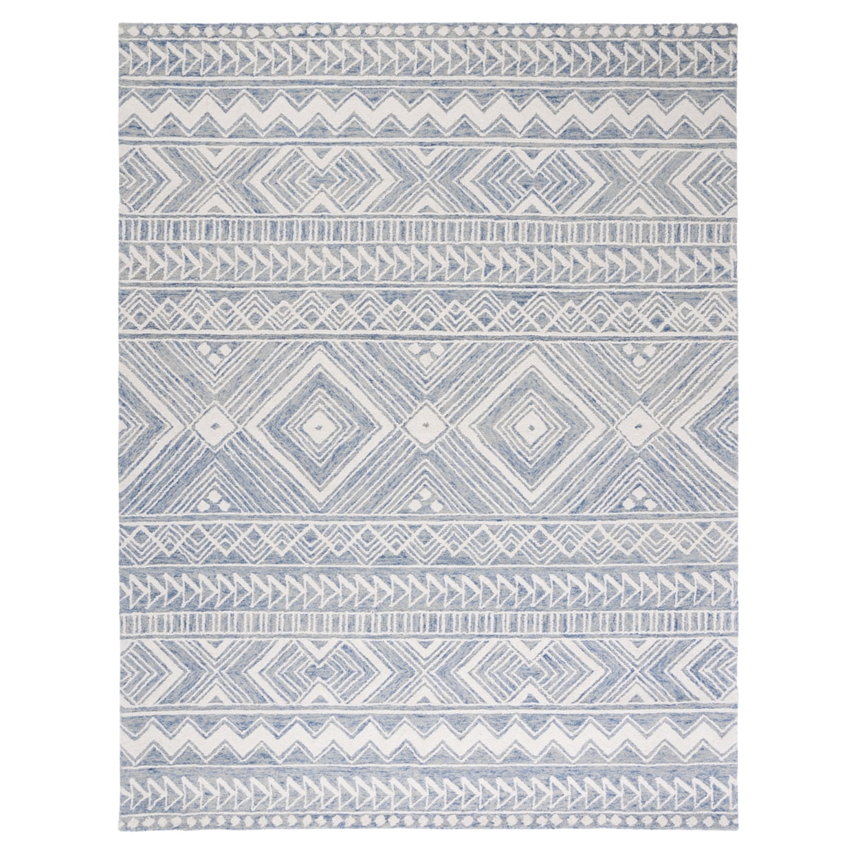 SAFAVIEH Metro Padraic Medallion Area Rug, Blue/Ivory, 4' x 6'