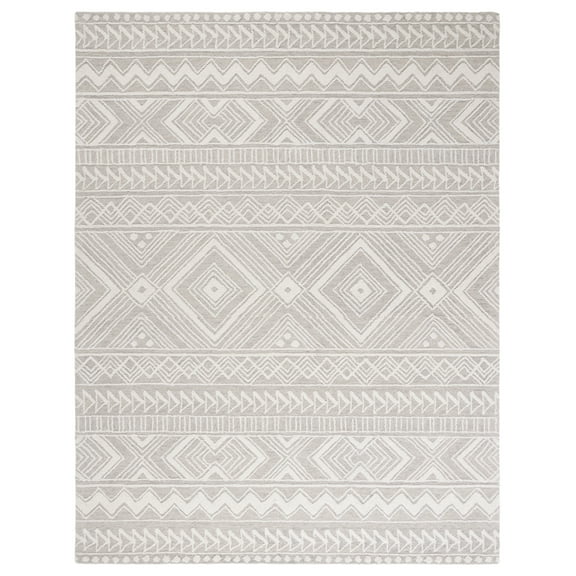 SAFAVIEH Metro Padraic Medallion Area Rug, Light Grey/Ivory, 3' x 5'