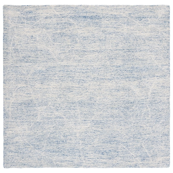 SAFAVIEH Metro Patricia Distressed Area Rug, Blue/Ivory, 4' x 4' Square