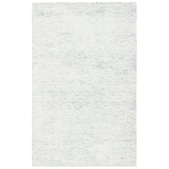 SAFAVIEH Metro Patricia Distressed Area Rug, Dark Grey/Ivory, 6' x 9'
