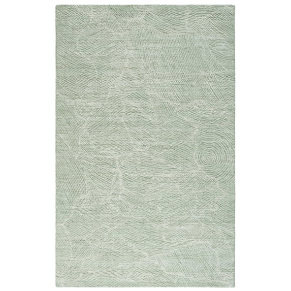 SAFAVIEH Metro Patricia Distressed Area Rug, Sage/Ivory, 5' x 8'