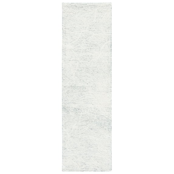 SAFAVIEH Metro Patricia Distressed Runner Rug, Dark Grey/Ivory, 2'3" x 12'